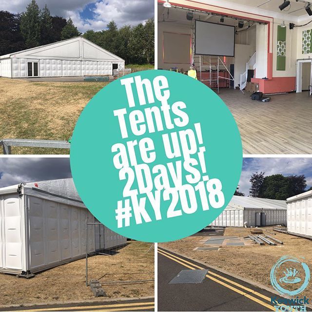 keswickyouth's tweet photo. The Tents are up! 2Days! #KY2018 https://t.co/MsTAmKwuNq https://t.co/J1qxZYztES