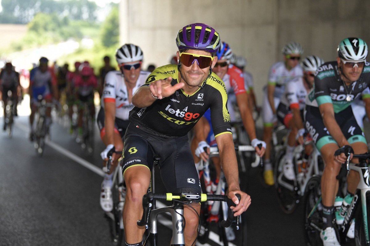 Well into the first week of @letour with the @MitcheltonSCOTT boys! And a happy (belated) 60th birthday to @bikeonscott @scottsports ! 📸 : @GettyImages