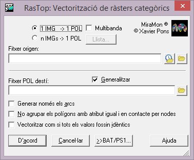 MiraMon_ESP's tweet photo. #RasTop: Se ha hecho que la vectorización del ráster herede su simbolización de manera que el archivo de polígonos presente un aspecto visual similar al raster original. https://t.co/iqxORi0Y8m