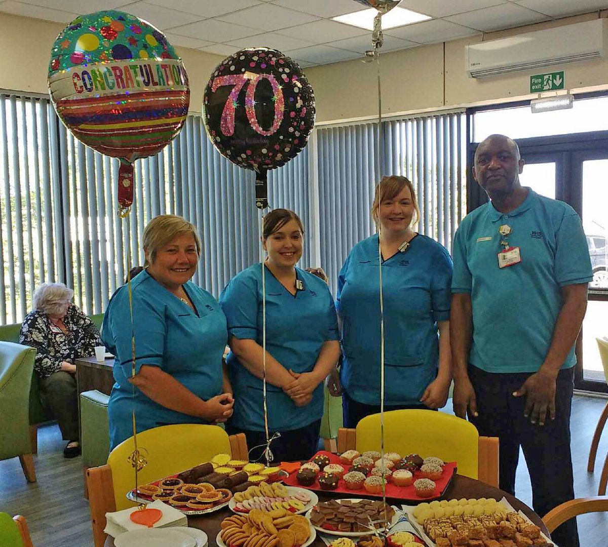 NHSHighland's tweet photo. Thanks for the pictures from the #CaithnessGeneralHospital 7Tea anniversary party #TeamHighland #MentalHealth #PatientsCouncil #NHS7tea #NHSHMugShot #NHSH70 #NHSScot70 https://t.co/Z6rTYqWQjA