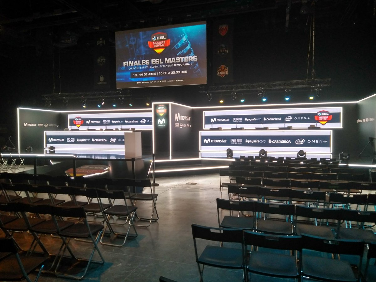 wzgamerslab's tweet photo. Un escenario de lujo para las Finales ESL Másters CS:GO Temporada 3 en #Dreamhackvalencia2018 https://t.co/z6XbQn7DtZ