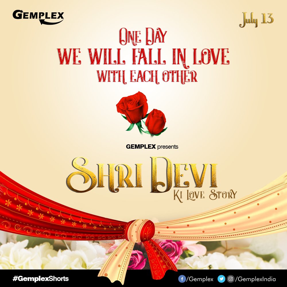 gemplexindia's tweet photo. Every relationship needs time to grow #ShriDeviKiLoveStory #gemplexshorts #premiering this JULY 13 only on @gemplexindia https://t.co/HW84kcm52Z