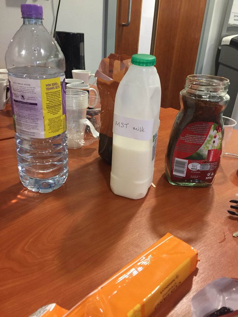 The #MST4Life programme is going from strength to strength. We now have our own milk out! About to start day 2 of co-delivery training with @StBasilsCharity