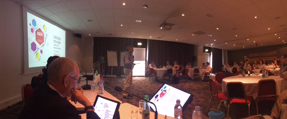 claugobel's tweet photo. We live in century of REcontextualising science, #CitSci is sign for this - PB Joly starting our session on at #ESOF2018 #DITscience https://t.co/XvRT9nZYlT