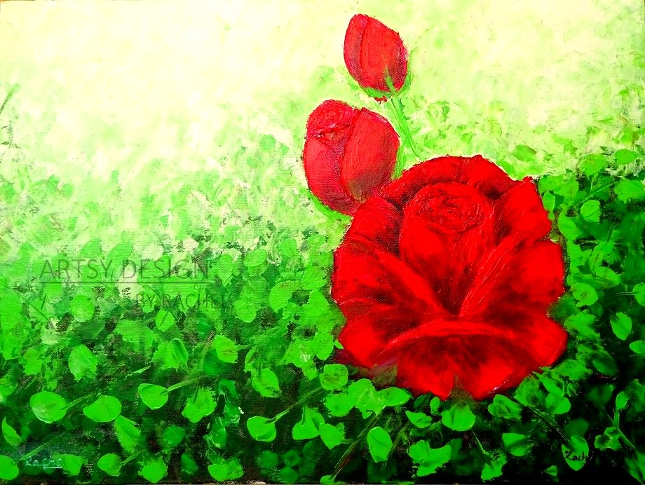 THE LOVE BLOSSOM
It's a palette knife abstract floral artwork .
Original hand painted artwork by Rachel.
Shop Contact : artsydsn@gmail.com