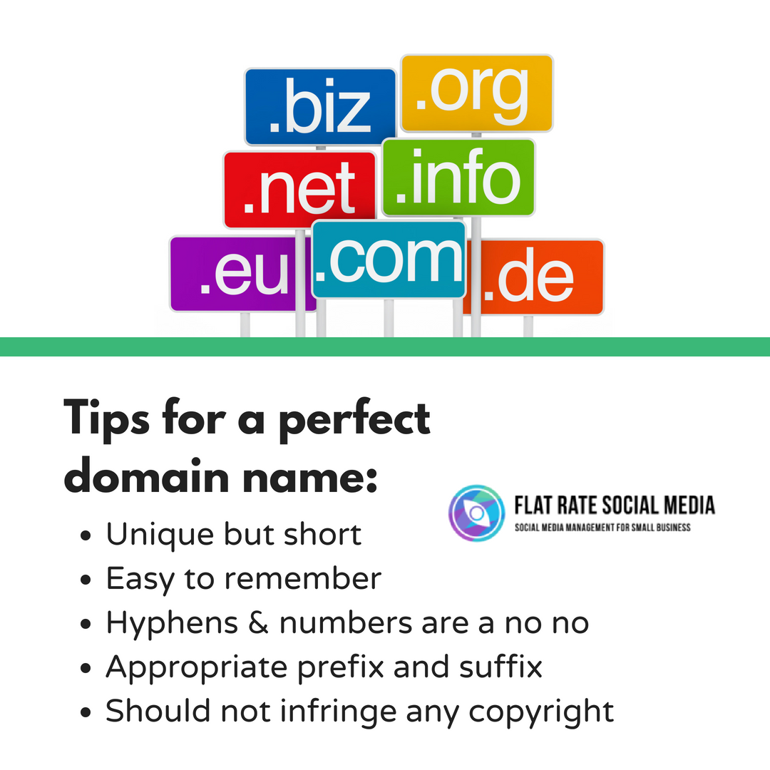 flatratesocial's tweet image. If you consider these simple points, you will be on your path to choosing the right domain name and can successfully launch your website! Your website is your first and probably the most important digital asset so leave no stone unturned in doing your best! #domainnametips