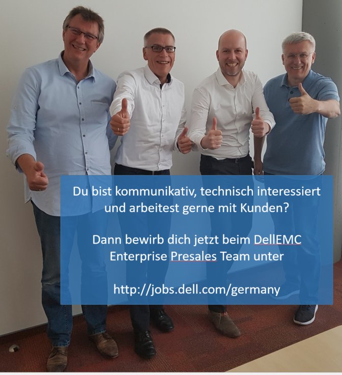 Wir suchen Verstärkung in unserem Presales Enterprise Team (Managers &amp; System Engineers)!

Manager Global Accounts: 
dell.wd1.myworkdayjobs.com/External/job/F…

SE Manager München
jobs.dell.com/job/munich/man…

Systems Engineer Stellen: 
München 
jobs.dell.com/job/munich/sen…
Stuttgart
jobs.dell.com/job/stuttgart/…