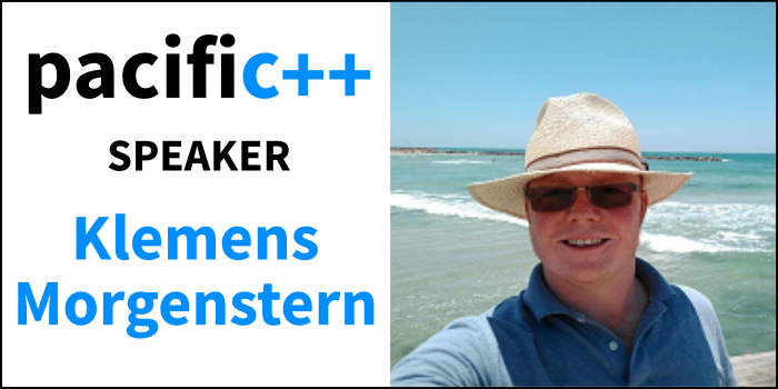 pacificplusplus's tweet image. #pacificplusplus speaker announcement: Klemens Morgenstern. Klemens is a freelance C++ consultant and active in several open-source projects. Learn more here: pacificplusplus.com/#speakers