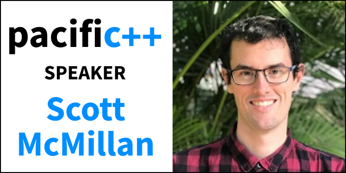 pacificplusplus's tweet image. #pacificplusplus speaker announcement: @ScottMcMillan0, Scott is an Expert Software Engineer at @WG_SYD . Learn more here: pacificplusplus.com/#speakers