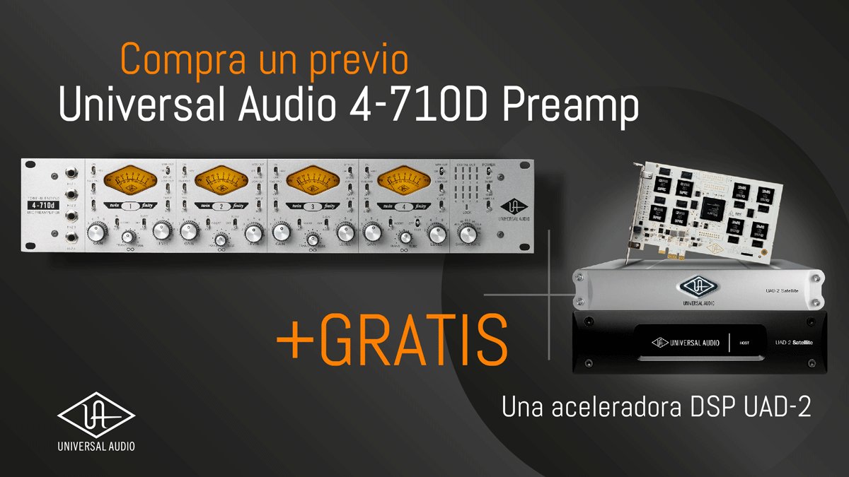 microFusa's tweet image. #UniversalAudio nos tiene una nueva promoción dirigida a aquellos que buscan mejorar sus grabaciones de micrófono o línea. Más detalles de la promo en nuestro #BlogReload: bit.ly/4-710dMF
@UAudio #promoción #microFusa #tienda #Online #Madrid #Barcelona