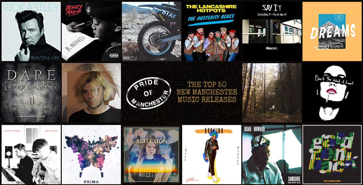 With new stuff from <a href="/rickastley/">Rick Astley</a> <a href="/TheBugzyMalone/">Bugzy Malone</a> <a href="/bipolarsunshine/">Bipolar Sunshine 🌓</a>, @thehotpots <a href="/Zed_Bias/">ZED BIAS</a> &amp; <a href="/TylerDaleyUK/">TylerDaley-SonOfZeus</a> <a href="/riversandrobots/">Rivers & Robots</a> <a href="/daretheband/">DARE</a> <a href="/Tim_Burgess/">Tim Burgess</a> @Corellamnc <a href="/MasonCollective/">TheMasonCollective</a> <a href="/OURFOLD/">OUR FOLD</a> <a href="/plastic_house/">P L A S T I C  H O U S E</a> <a href="/prima_uk/">Prima</a> <a href="/5_Dime/">5&Dime</a> @thejazzpurple <a href="/gardenbackmusic/">Gardenback</a> &amp; more
prideofmanchester.com/music/newrelea…