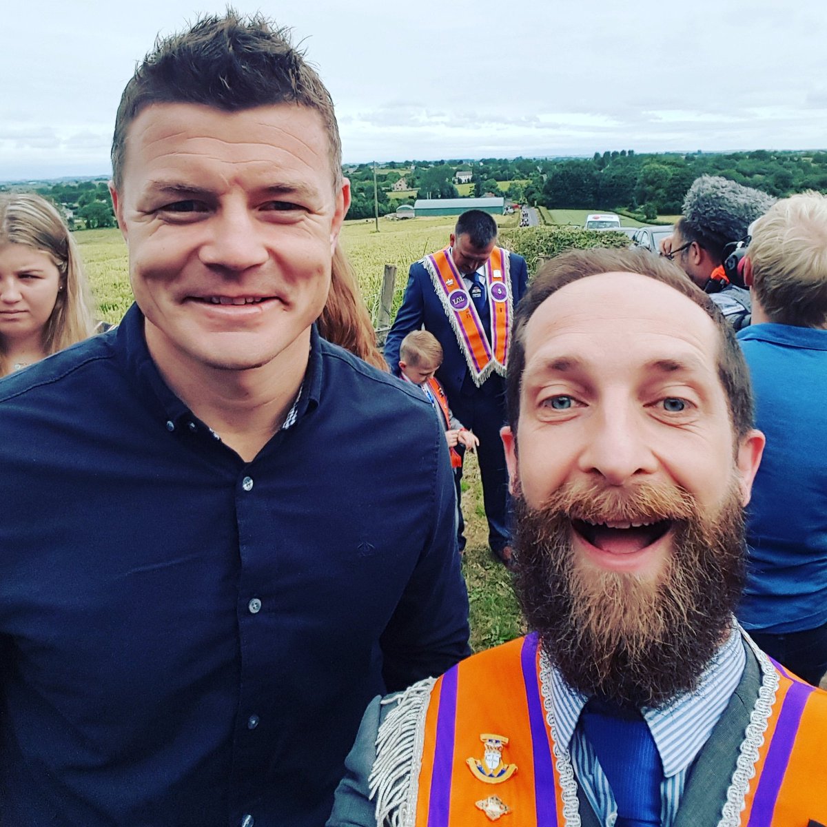 iwhitten's tweet photo. When you bump into @BrianODriscoll in #Loughgall what a gent. https://t.co/IjuqG8E5u8