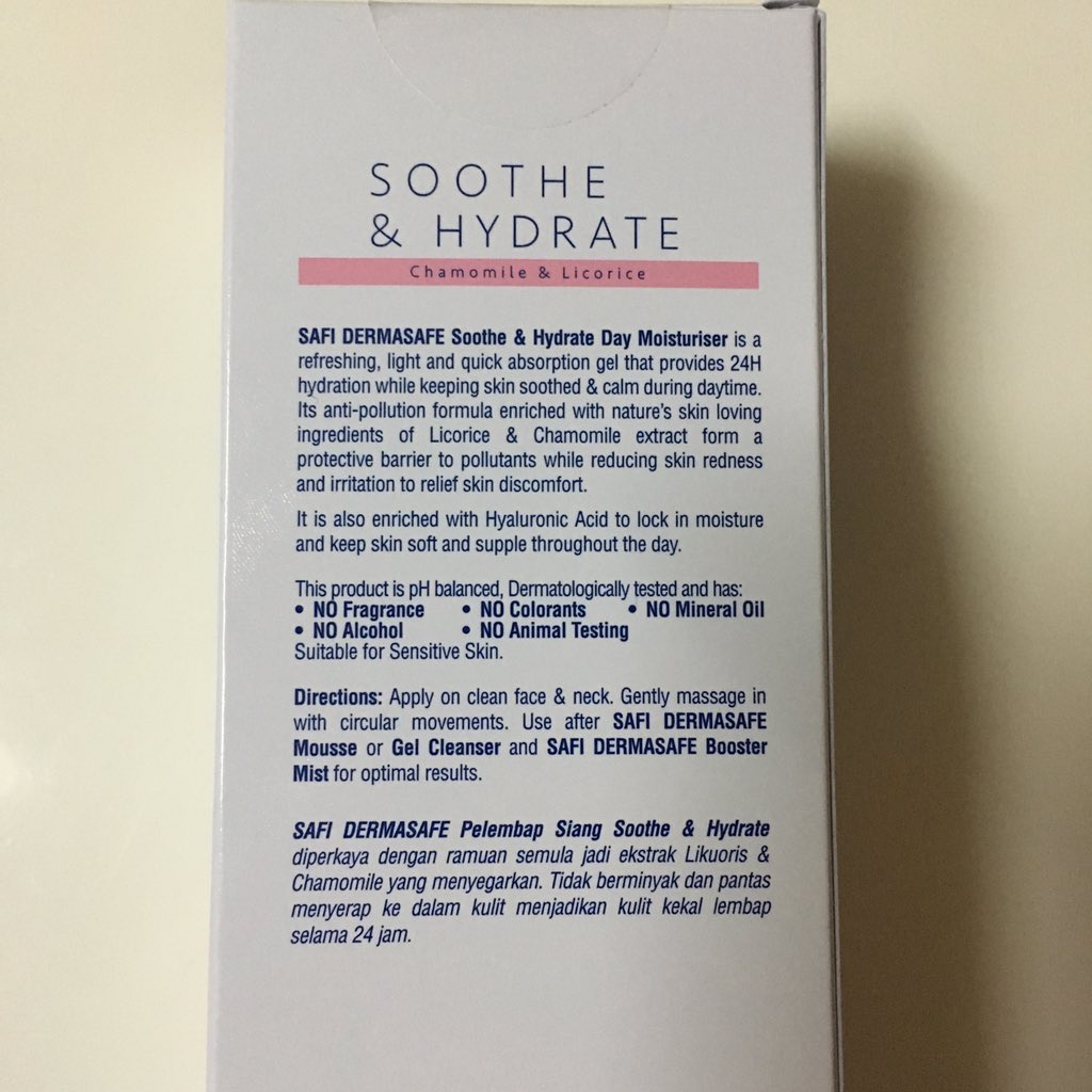 safi moisturizer dermasafe