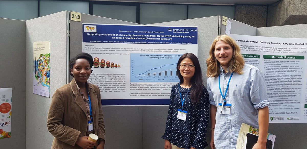 TrialStop's tweet photo. STOP team have arrived at @sapcacuk 2018! #smokingcessation #SAPC2018 https://t.co/FjbQUUZrTa