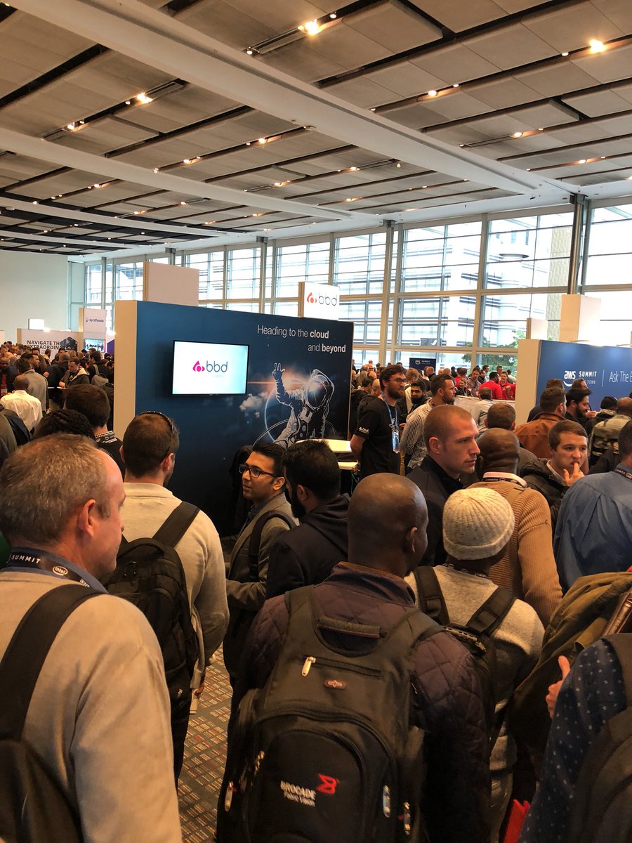 wizzypow's tweet image. @bbdsoftware The BBD stand is where it’s at #AWSSummit #bbdsoftware