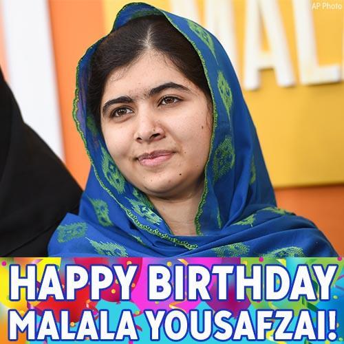 Happy birthday to the inspirational girls\ education activist Malala Yousafzai! 
