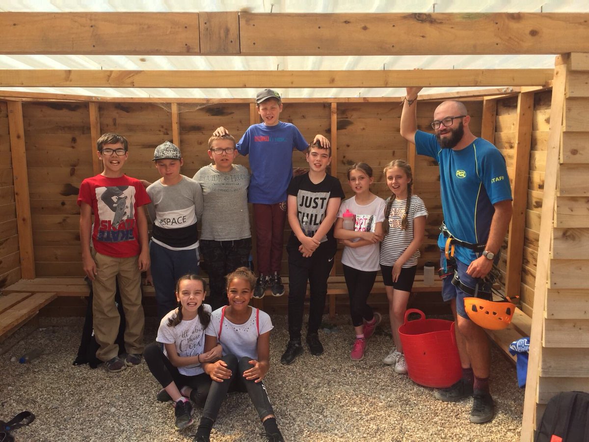 Everyone in group 3 managed to get to the top of the Jacob’s ladder! Well done team!