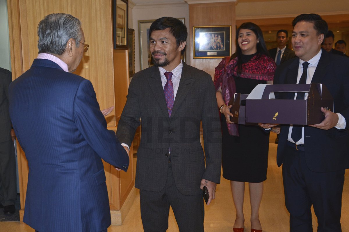 Image result for Manny Pacquiao meet Tun Dr Mahathir