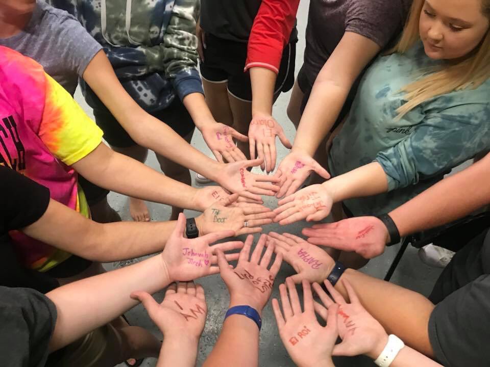 summit_stumin's tweet photo. See, I have engraved you on the palms of my hands!! Isaiah 49:16! 

HE IS everything we need! 

#summitstudents
#wednesdaypitstop https://t.co/BAJoNDjKFt