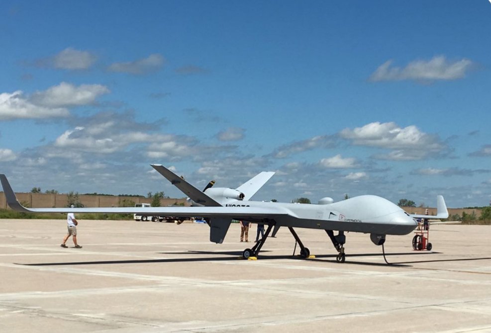 This new UAS Unmanned Air System is now half way on its historic flight across the Atlantic Ocean. The #UK is the lead customer for the next generation SkyGuardian aircraft. It'll be known as the Protector RG Mk.1 when it enters RAF service in the early 2020s.
