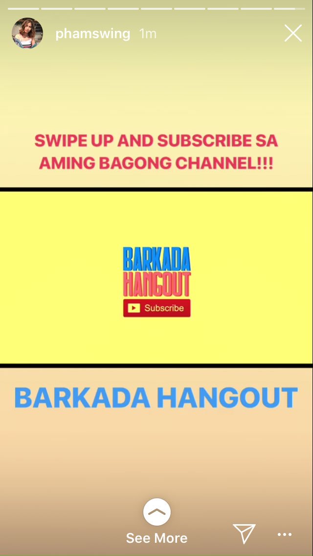 PhamSwingFP's tweet image. Swipe up! Swipe up! Check out @phamswing ig story! ❤️ #PAMily #BarkadaHangout