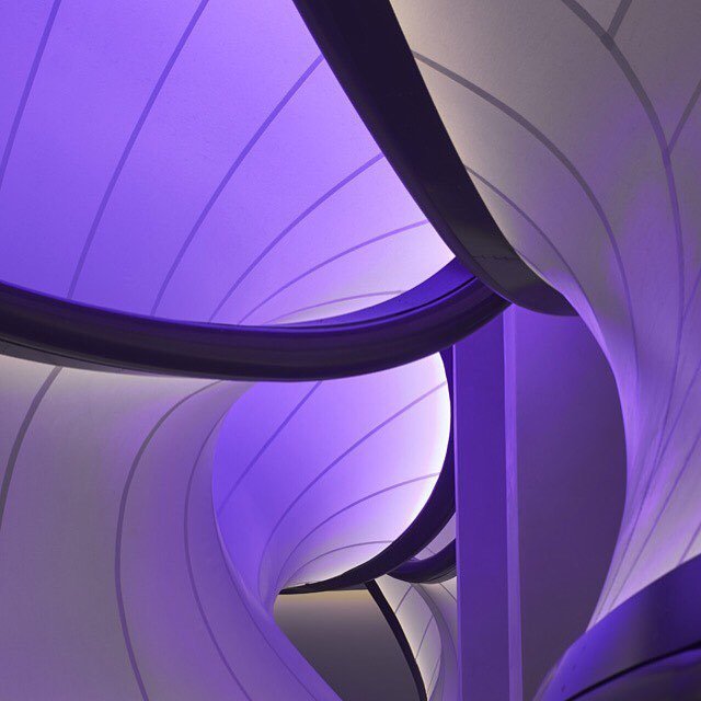 fubiz's tweet photo. Aerodynamic Airplane Inspired Gallery by @zahahadidarchitects #fubiz #galleryart #sciencem… https://t.co/b1qcj5s9b9 https://t.co/eeGqjAsNlB https://t.co/wrXCxeWXKl