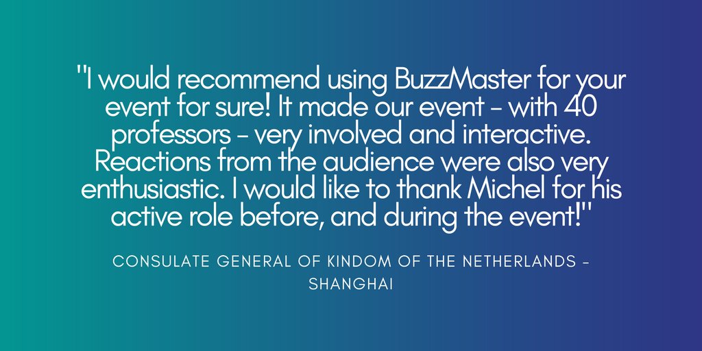 thebuzzmasters's tweet photo. We're well underway with our international mission. Way to go @michelloeve! 💪🏽   

#TestimonialThursday 
#Buzz #B2B #EventProfs
#EventTech #MeetingProfs
#Interact #Participate #SpeakUp
#GoingGlobal #InteractionProfs 
#Testimonial#SmallBiz #Business https://t.co/3nzQzEEiL7