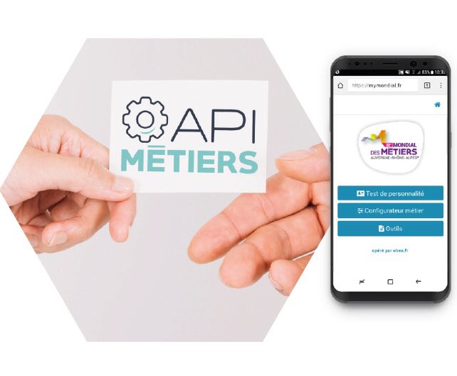 AURAOrientation's tweet photo. #APIMétiers,  une plateforme permettant la mise en relation digitale, tout au long de l’année et à l’échelle du territoire Auvergne- Rhône-Alpes entre professionnels /contributeurs et visiteurs/utilisateurs du Mondial des Métiers.

#MDM2018 #emploi #formation #appli @Obee_fr https://t.co/R1cFk093tF