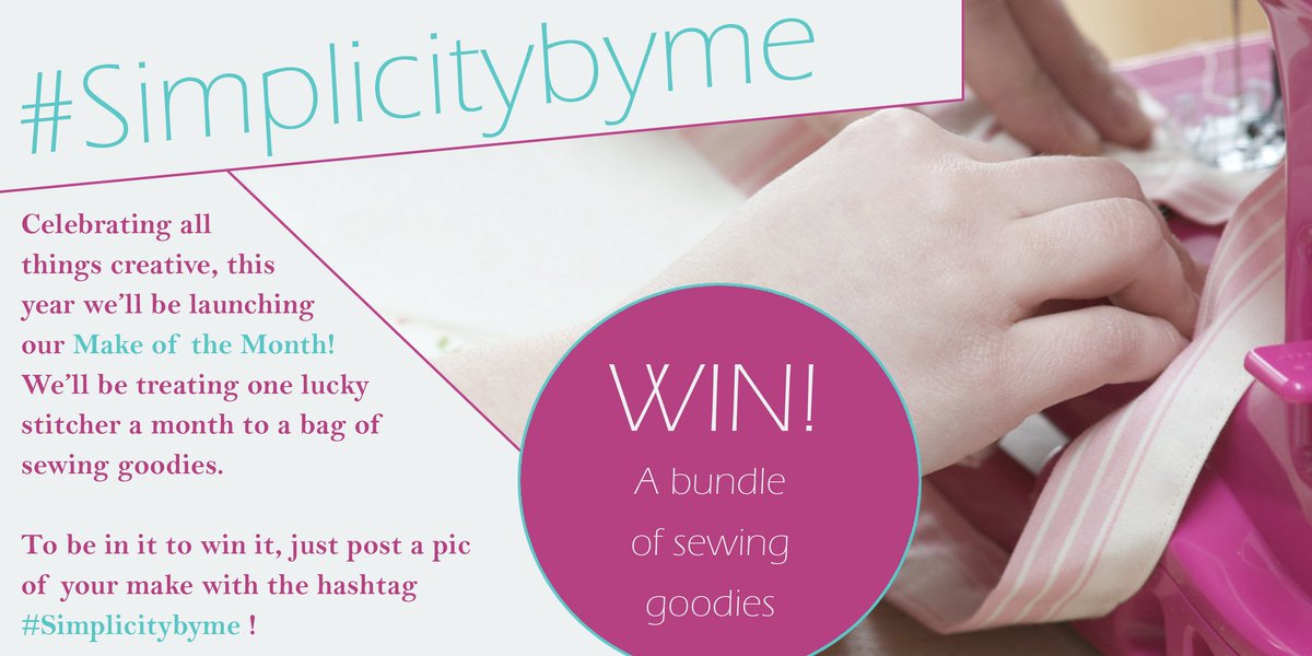 SimpMcCalls's tweet photo. Don’t forget to post your makes in time for July’s Make of the Month! We’ll be choosing our lucky prize winner towards the end of next week – just be sure to tag us and use the hashtag #SimplicityByMe! https://t.co/64jHqanvwa