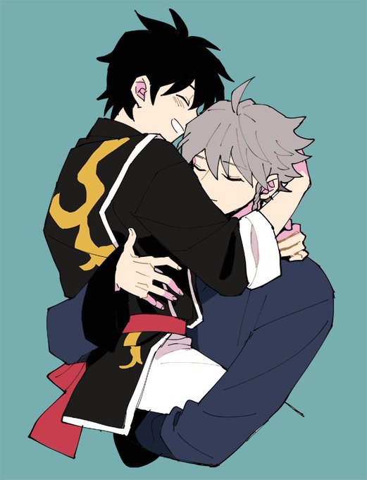 「hug yaoi」 illustration images(Oldest)