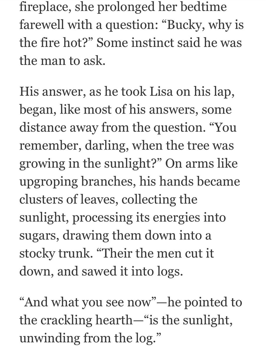 Buckminster Fuller describes for a child why a fire is hot