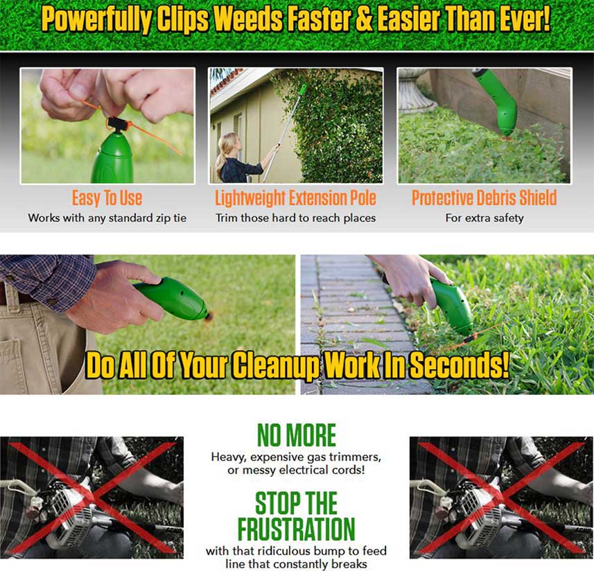 NO MORE Heavy, expensive gas trimmers, or messy electrical cords!

STOP THE FRUSTRATION with that ridiculous bump to feed line that constantly breaks
Our Cordless Garden-tip-trim is the most user-friendly grass trimmer out in the market which gets your...
topvalues.net/tip-trim
