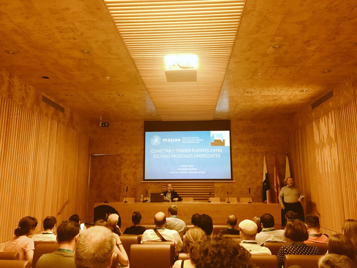 neuons's tweet photo. Moltes activitats a les jornades professionals de @MAPASmercado! Ara, connexions en l’àmbit de la música, amb George Yúdice, de la Universitat de Miami https://t.co/XpAqtdxYpp