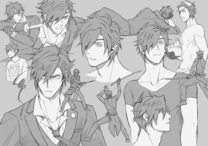 #今まで描いた中でも厳選カワイイ燭台切光忠を晒してください