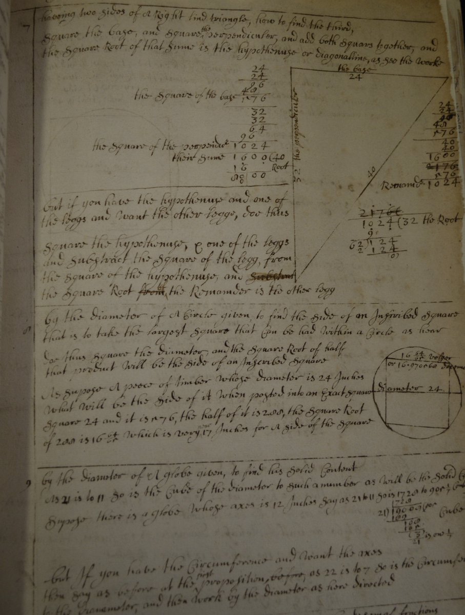 UoYBorthwick's tweet image. William Storr also used his Book of Remarks to make notes on geometry, and the ever helpful observation that "Four Italian myles make 3 English" (useful for all holiday-makers this summer).