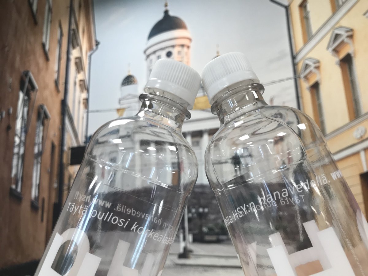 Welcome to Helsinki Mr Trump and Mr Putin! Finnish tap water, it won't run out even if negotiations last. Representatives of the media can collect their bottles for tap water from Finlandia Hall myhelsinki.fi/en/helsinki201… #Helsinki2018 #HelsinkiSummit #TrumpPutinSummit