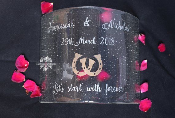 Bespoke fused glass wedding gift candle screen freestanding arch or wave personalised designs. available now through my #etsyshop #weddinggift #giftforthecouple #uniquegifts buff.ly/2JgieYw