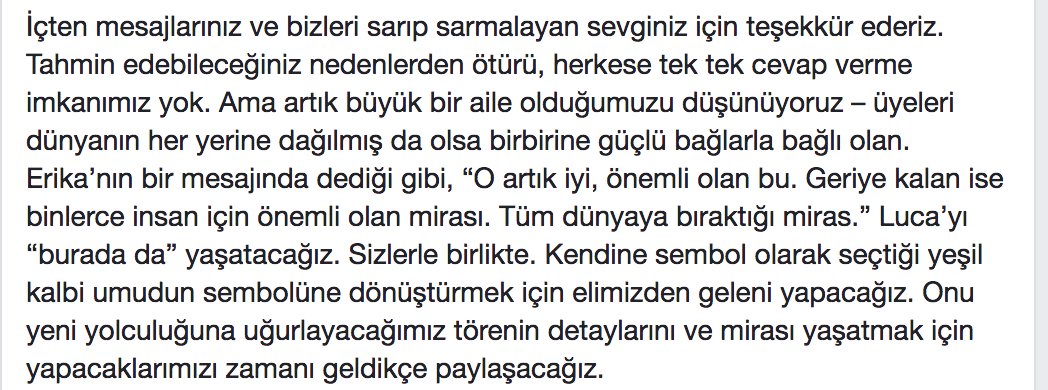 UOzkirimli's tweet image. Luca&apos;dan not. #lucacan #greenheart  💚