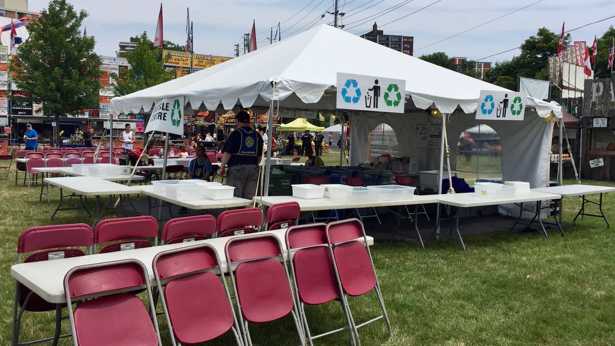 Our organic recycling tents are up and running! Don't forget to bring your waste to the tents, we sort it out for you! #Green #Environment