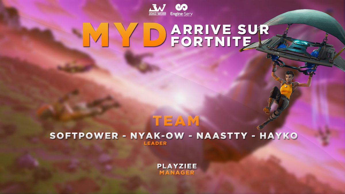 teamMYD's tweet photo. #Annonce:  Nous sommes fiers de vous annoncez notre nouvelle  équipe #Fortnite qui va envoyée du lourd ! 👈👍 https://t.co/aspQW9vM51