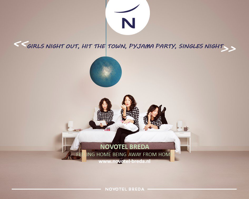 Weg met vriendinnen en een goede 'girls night out'? Boek nu je feestweekend via novotel-hotel-breda.nl/specials/
#novotel #breda #nightout