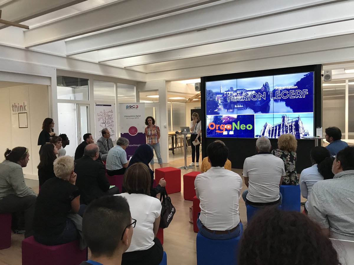 Ma2398Math's tweet image. #organeo présente son entreprise lors de l’événement #metzdemain porté par le #mouves avec #bliiida