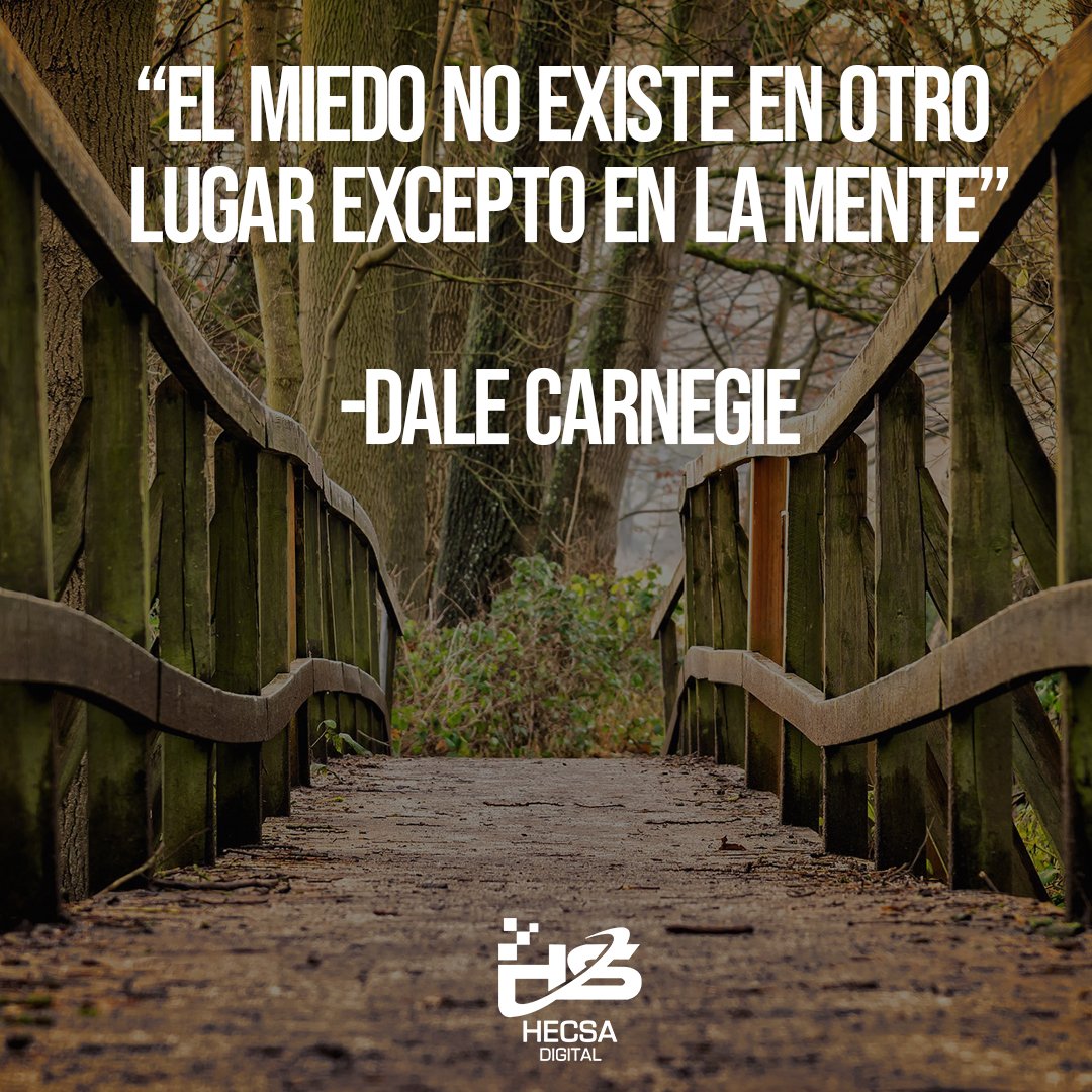HecSa_Digital's tweet photo. “El miedo no existe en otro lugar excepto en la mente”
-Dale Carnegie

#frases #inspiracion #beawesome #inspiraciondiaria #frasedeldia #exitototal #sucesstotal #sucessquotes #sucessful #sucesstory #motivacionpersonal #motivacional #motivación https://t.co/8pWXCrm0oy