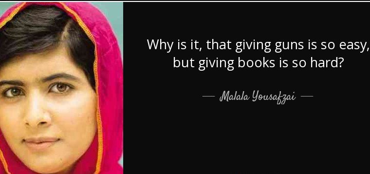 Happy birthday to Nobel Peace Prize winner and author, Malala Yousafzai. 