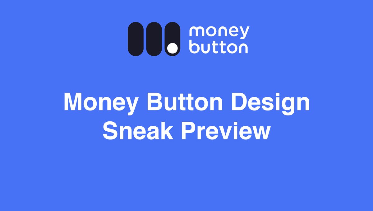 Money Button Design Sneak Preview buff.ly/2L8HOnt