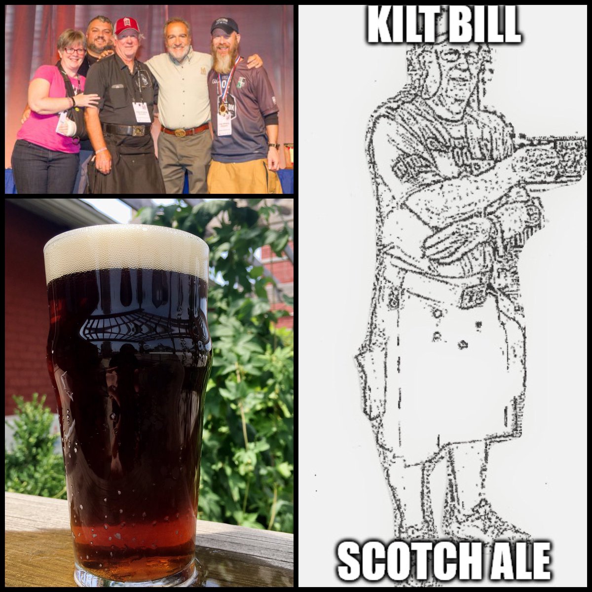 Arieschura's tweet photo. #BeerTapping @TritonBrewing today! All new #KiltBill scotch all brewed in honor of @brewerjon dad Bill, his kilt and his love of all things Scottish. This 70-schilling scotch ale will tempt you with its fruity sweet malt notes. Taps at 3PM in the #TritonBistro and #TastingRoom https://t.co/AxfNlYk9Ek
