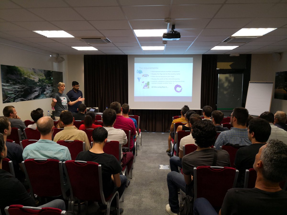 aix_js's tweet image. Et c&apos;est parti pour ce nouvel épisode d&apos;@aix_js, merci à Squad, @LaurentDuveau, Philippe Beroucry et Isabelle Piret

#Angular #rxjs
