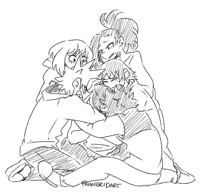 Super fast doodle for an ask on tumblr !!! hug that boy !!!!!!!!! 
