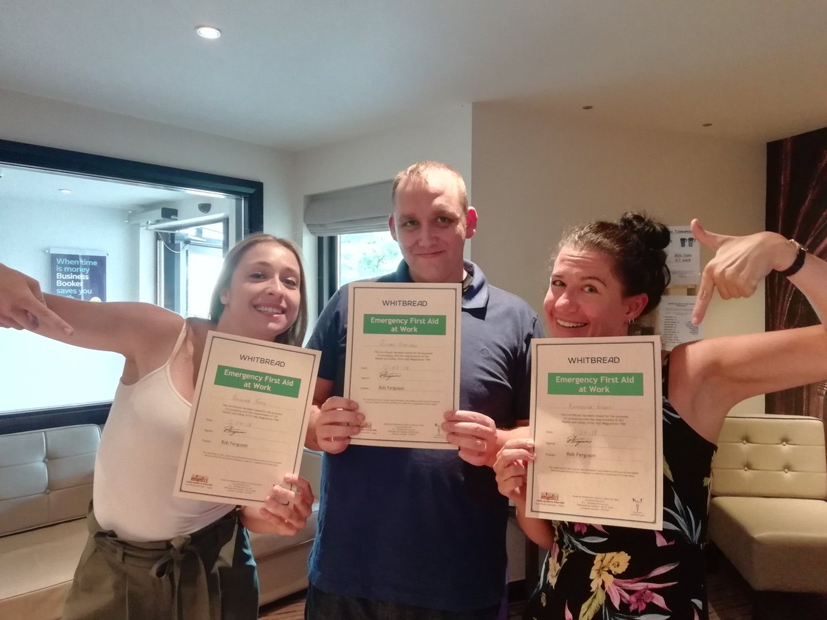 Team enjoying the First Aid Training today, all passed and up to date. Team Chippenham.