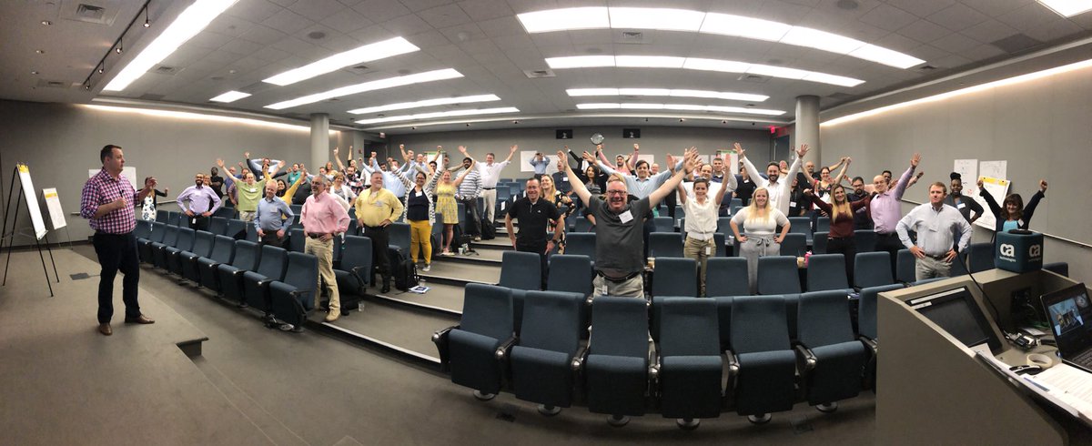 TrilliumFox's tweet photo. Power posing to kick off Day 3! #LeadAtCA #LifeAtCA @CAinc #fakeituntilyoubecomeit https://t.co/Dm4KOTmpv7
